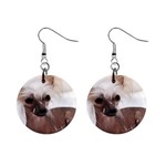 Chinese Crested 1  Button Earrings