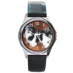 Havanese Round Metal Watch