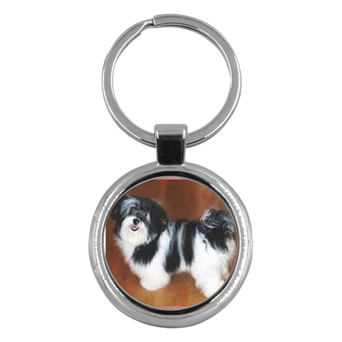 Havanese Key Chain (Round) from UrbanLoad.com Front
