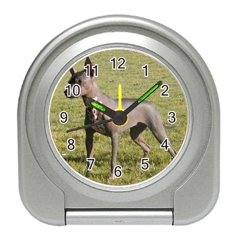 Mexican Hairless Travel Alarm Clock from UrbanLoad.com Front