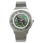 Miniature Pinscher Stainless Steel Watch