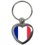 French Flag Key Chain (Heart)