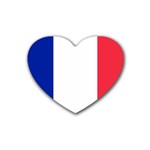 French Flag Heart Coaster (4 pack)