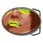 lemon lips Belt Buckle