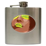 lemon lips Hip Flask (6 oz)