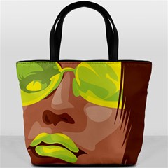 lemon lips Bucket Bag from UrbanLoad.com Back