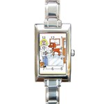 Veterinarian Rectangular Italian Charm Watch