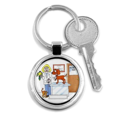 Veterinarian Key Chain (Round) from UrbanLoad.com Front