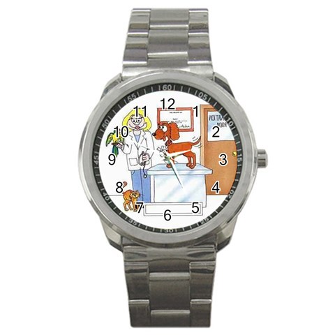 Veterinarian Sport Metal Watch from UrbanLoad.com Front