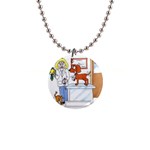 Veterinarian 1  Button Necklace