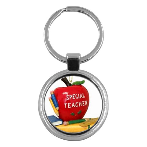 Teacher Key Chain (Round) from UrbanLoad.com Front