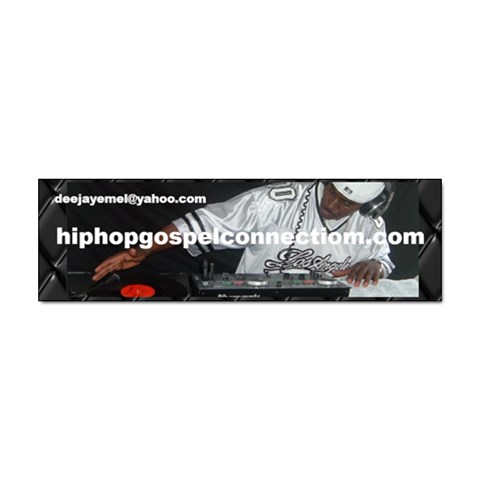 Hip Hop Gospel Connection Logo Sticker Bumper (10 pack) from UrbanLoad.com Front
