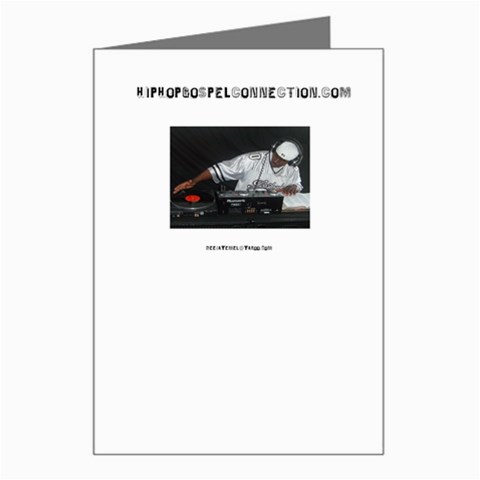 Hip Hop Gospel Connection Logo Greeting Card from UrbanLoad.com Left