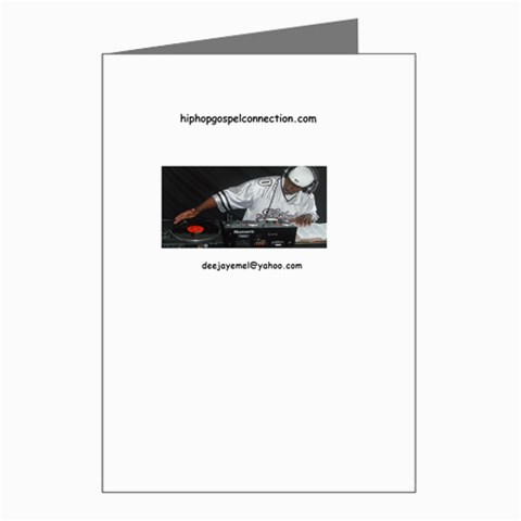 Hip Hop Gospel Connection Logo Greeting Cards (Pkg of 8) from UrbanLoad.com Left