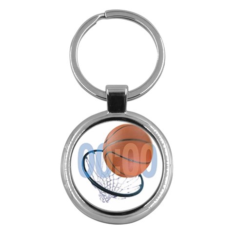 Basketball Key Chain (Round) from UrbanLoad.com Front
