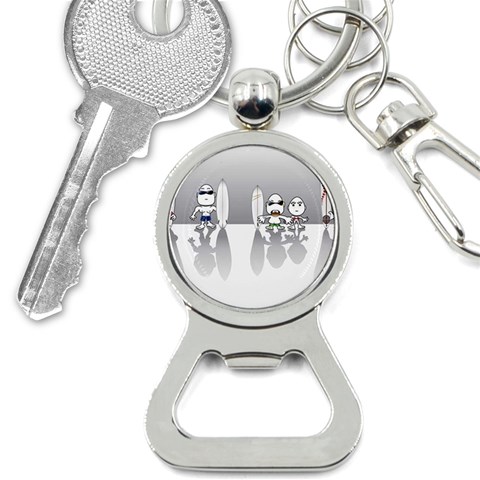 surf dudes Bottle Opener Key Chain from UrbanLoad.com Front