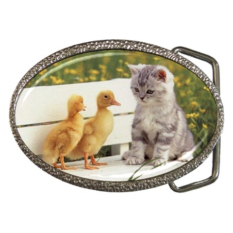 Kitty & Friends Belt Buckle from UrbanLoad.com Front