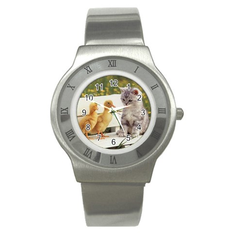 Kitty & Friends Stainless Steel Watch from UrbanLoad.com Front