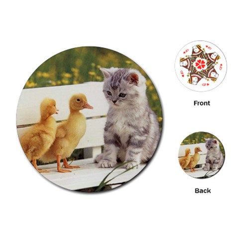 Kitty & Friends Playing Cards (Round) from UrbanLoad.com Front