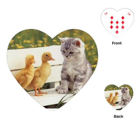 Kitty & Friends Playing Cards (Heart) from UrbanLoad.com Front