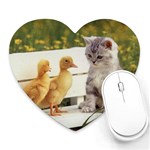 Kitty & Friends Mousepad (Heart)