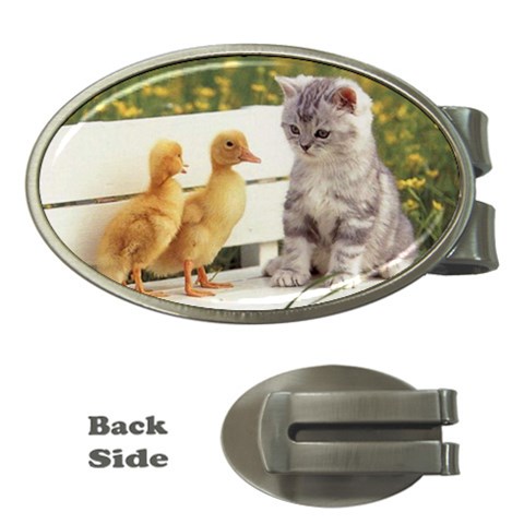 Kitty & Friends Money Clip (Oval) from UrbanLoad.com Front
