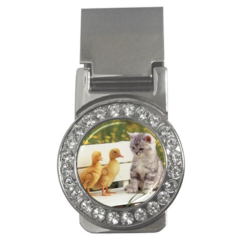 Kitty & Friends Money Clip (CZ) from UrbanLoad.com Front
