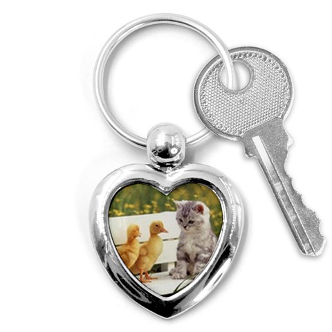 Kitty & Friends Key Chain (Heart) from UrbanLoad.com Front