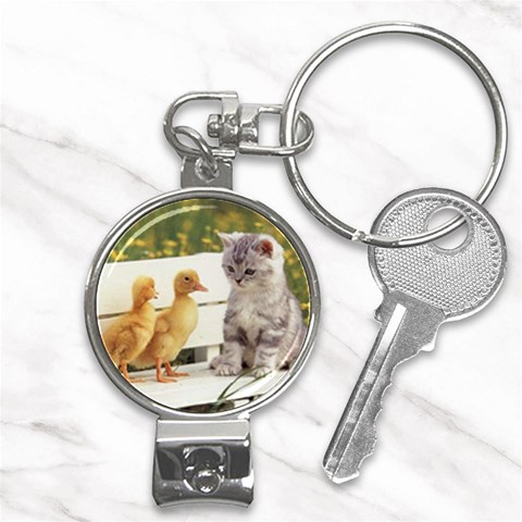 Kitty & Friends Nail Clippers Key Chain from UrbanLoad.com Front