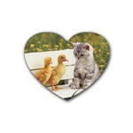 Kitty & Friends Rubber Coaster (Heart)