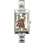 Monkey Rectangular Italian Charm Watch