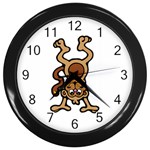 Monkey Wall Clock (Black)