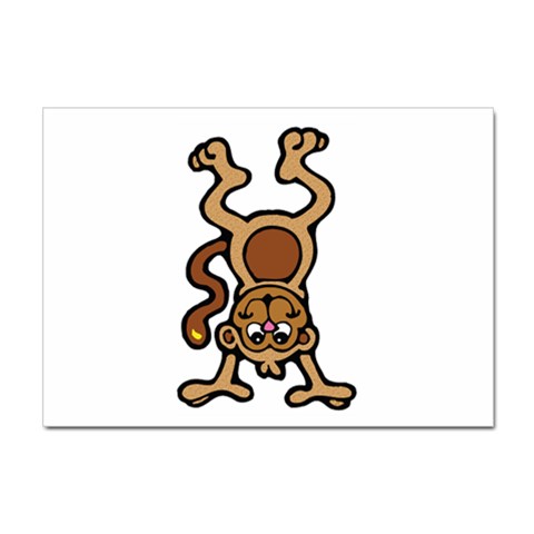 Monkey Sticker A4 (100 pack) from UrbanLoad.com Front