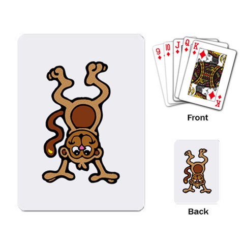 Monkey Playing Cards Single Design from UrbanLoad.com Back
