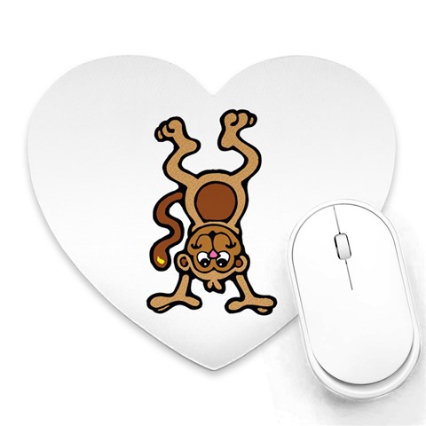 Monkey Mousepad (Heart) from UrbanLoad.com Front