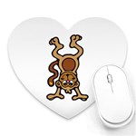 Monkey Mousepad (Heart)