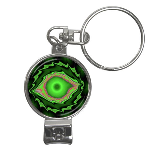 GREEN EYE PASSION Nail Clippers Key Chain from UrbanLoad.com Front