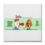 Getaway clown car Tile Coaster