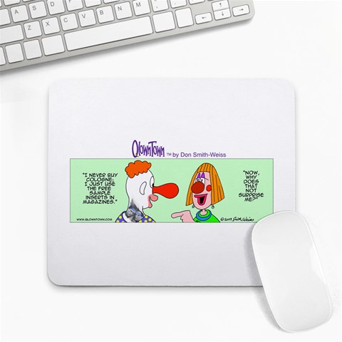 Getaway clown car Large Mousepad from UrbanLoad.com Front