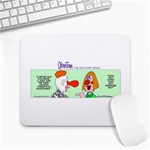 Getaway clown car Large Mousepad