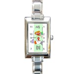 Getaway clown car Rectangular Italian Charm Watch