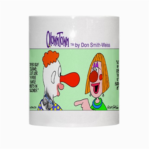 Getaway clown car White Mug from UrbanLoad.com Center