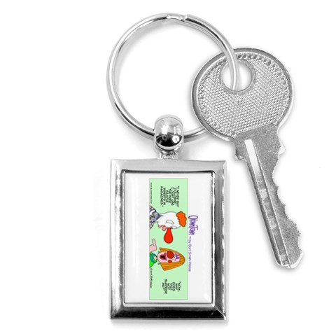 Getaway clown car Key Chain (Rectangle) from UrbanLoad.com Front