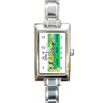 Getaway clown car Rectangular Italian Charm Watch