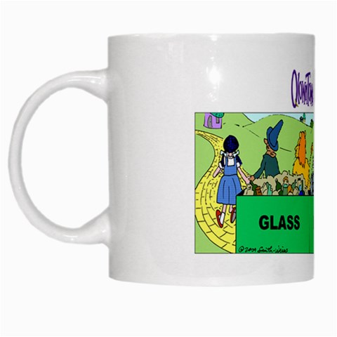 Getaway clown car White Mug from UrbanLoad.com Left