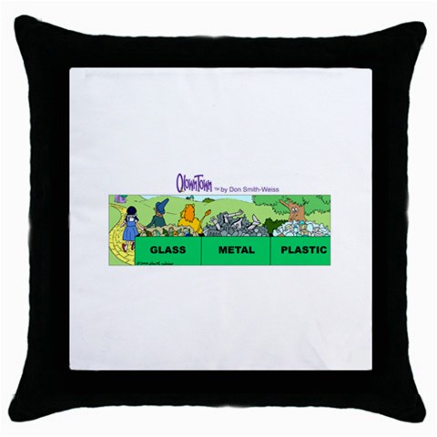 Getaway clown car Throw Pillow Case (Black) from UrbanLoad.com Front
