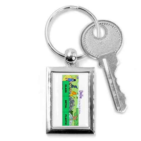 Getaway clown car Key Chain (Rectangle) from UrbanLoad.com Front