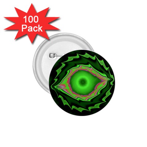 GREEN EYE PASSION 1.75  Button (100 pack)  from UrbanLoad.com Front