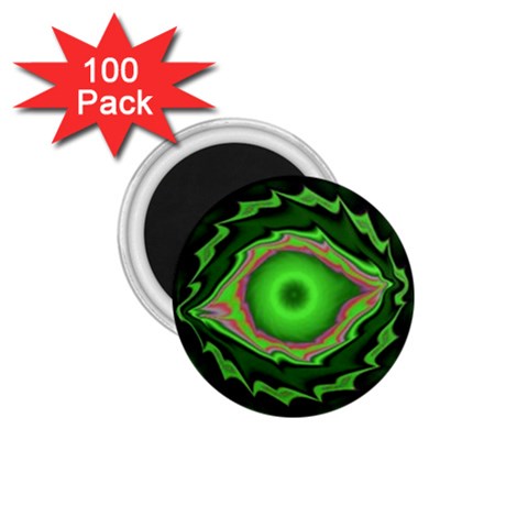 GREEN EYE PASSION 1.75  Magnet (100 pack)  from UrbanLoad.com Front