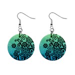 FlowerTree 1  Button Earrings